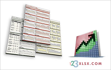 Custom Excel dashboard reports from 123XLXS.com